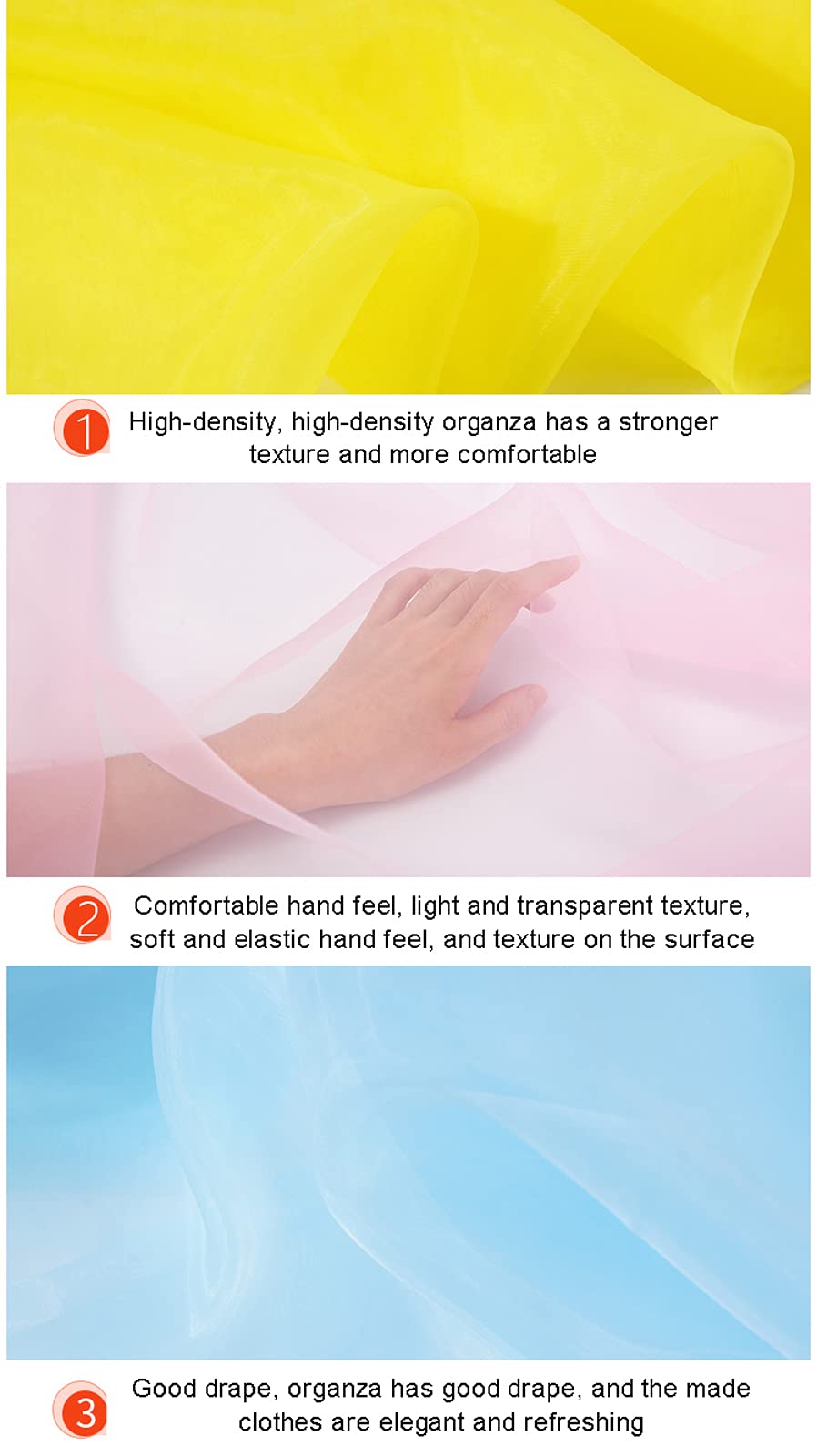150 cm Breit Organza Stoff Tüll Stoff Transparente Rolle Organza Sheer Stoff Eleganter Dekorativer Stoff für Hochzeitsstuhl Tischdekoration Party DIY Crafts(Hellgrün)(Size:1.5 * 15m)