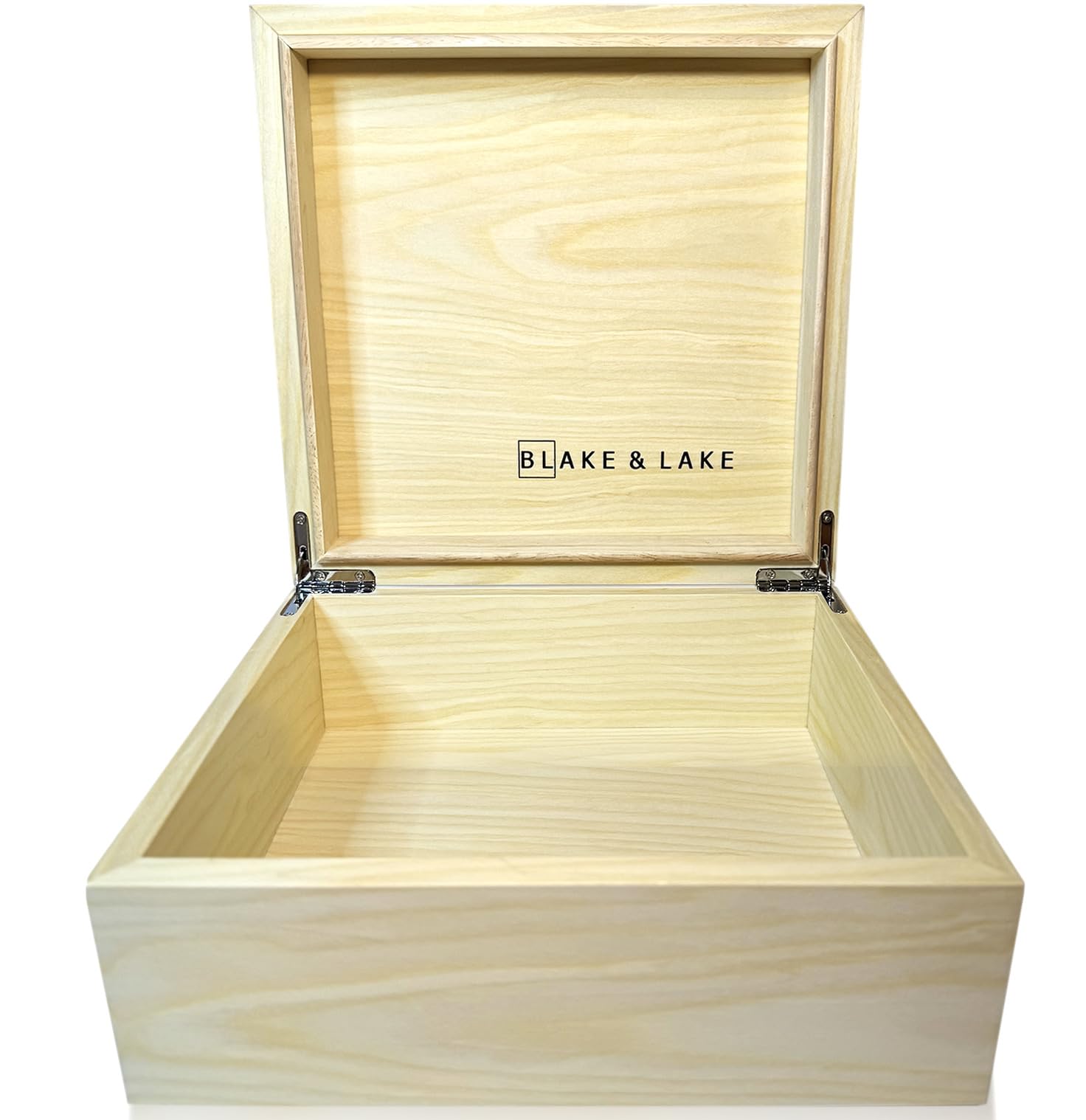 Amazon.com: Blake & Lake Wooden Box with Hinged Lid - Maple Wood