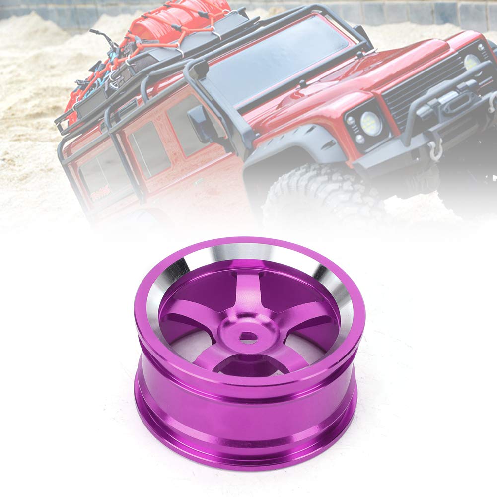 4 Moyeux De Roue En Aluminium Violet T Best - Échelle 1:10 - Pour Voiture RC HSP 94123, Drift D4