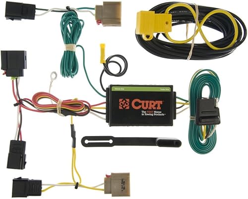 CURT 56002 Arnés de cableado de remolque personalizado de 4 pines para el lado del vehículo, se adapta a Suzuki Grand Vitara, SX4