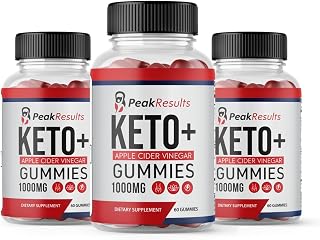 Zonata (3 Pack) Peak Results Keto ACV Gummies, Peak Results Gummies, 180 Gummies