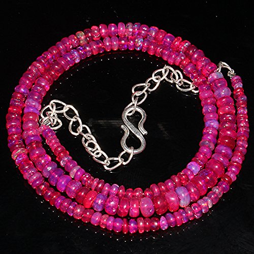 Opale de feu éthiopienne perles roses LKBEADS pour sublimer vos colliers d'été bohèmes