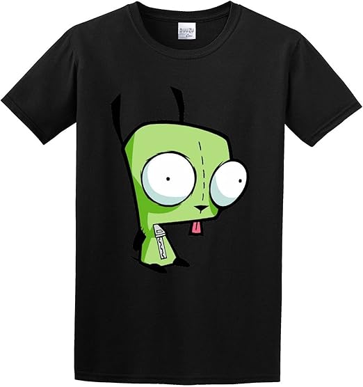 Custom Invader Zim Men Cotton Blend Shirt Color：Black, Size： M Amazon
