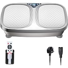 Vibration Plate Exercise Machine - 200kg Load Capacity, 120 Intensity Levels, Exercise Equipment for Home Use 5 Muscle-Stimulating Programs, Anti-Slip Design | Fitness Equipment for Full-Body Workout