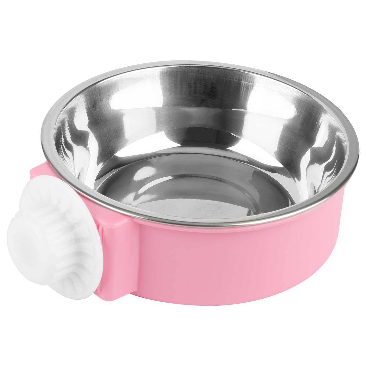 Rumyve 2-in-1 Dog Cage Hanging Bowls,Water Bowl For Dog Crate,Removable Stainless Steel Hanging Pet Cage Bowl Food & Water Feeder Coop Cup for Cat
