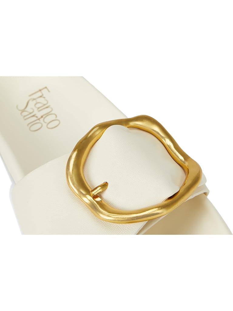 White Franco Sarto Brianka Slide Sandals