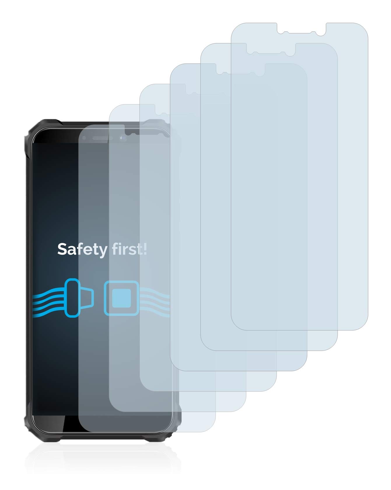Savvies 6 Pellicole Protettive Per Oukitel WP17 - Trasparenti, Anti Graffio, Facili Da Applicare - 3