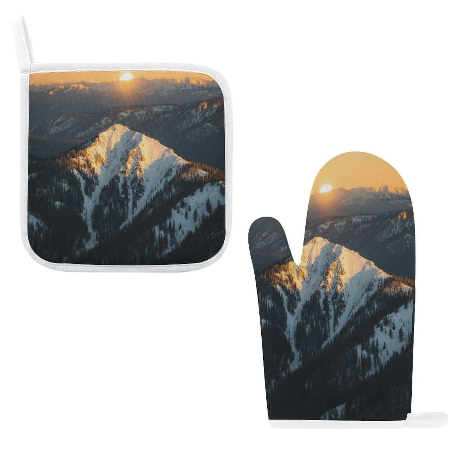 Fodpand Style Rocky Mountains Oven Mitts And Pot Holders Sets