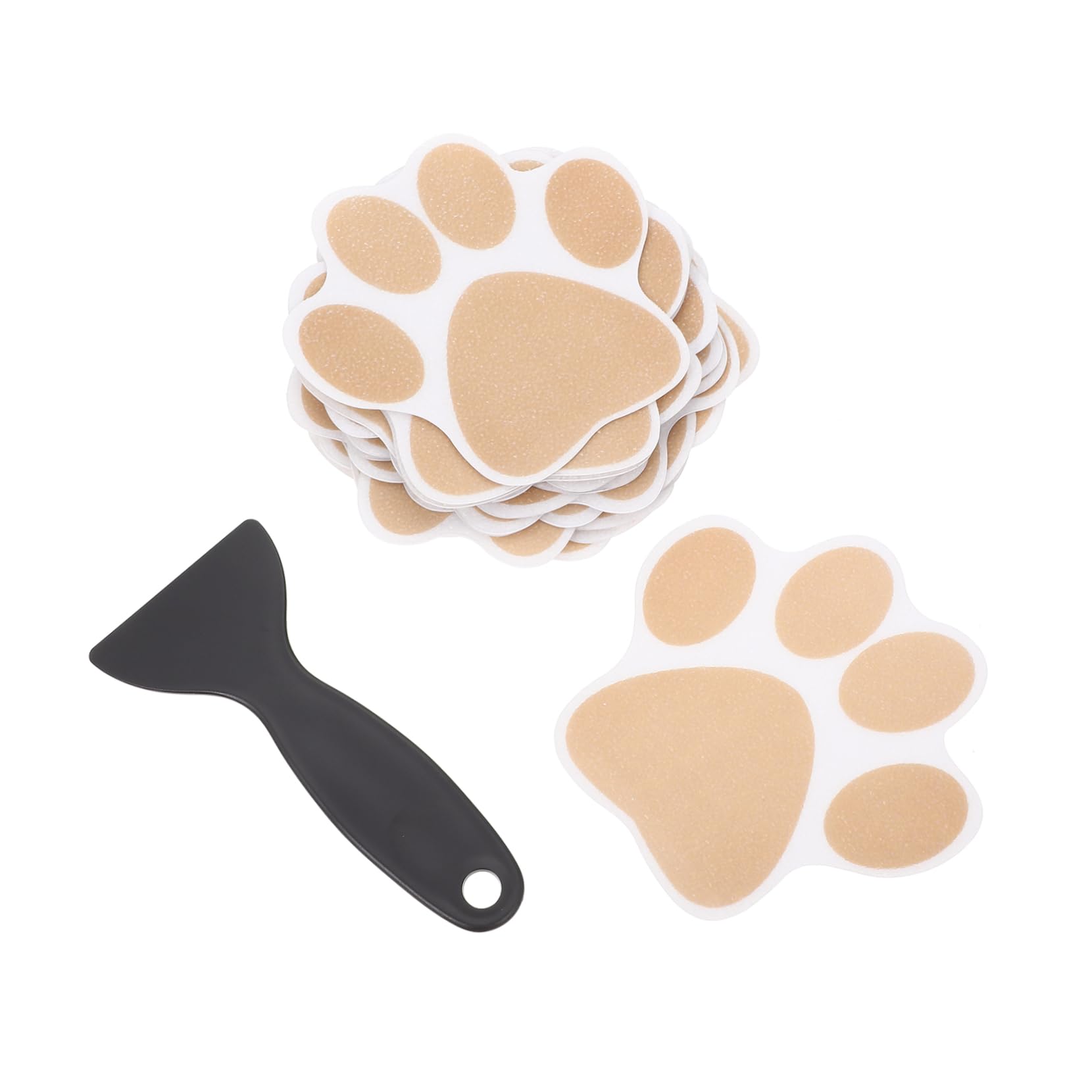 KONTONTY 1 Set Bathroom Slip Stickers with Dog Paw Pattern Non Slip Decals for Bathtub and Floor Safety Easy to Apply Peva Material for Home Use