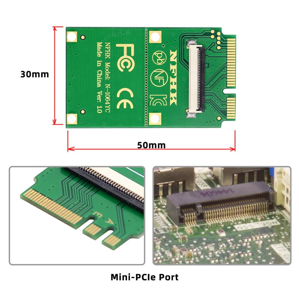 Mini PCI-E PCI Express & NGFF Clé A+E vers SATA 3.0 Quatre Ports Adaptateur Câble 6 Gbit/s Disque Dur Extension Carte pour SSD