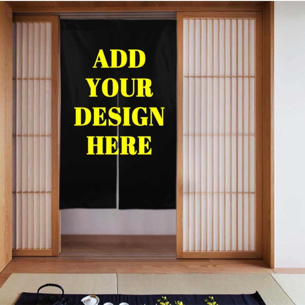 Cazesdoo Customized Door Curtain with Personalized Photo Textliving Roomoffice Decoration Room Partition Home Kitchensmall Tavernrestaurant Partition Door Curtain 34X56In 40 Colors-Hot-Pink