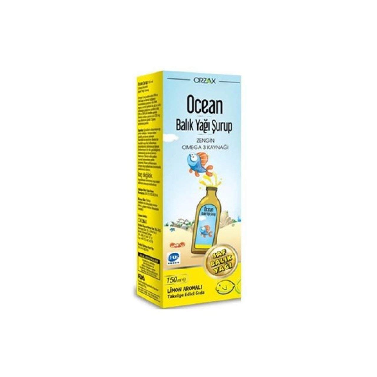 Ocean Omega 3 Limon Aromalı 150 ml Şurup