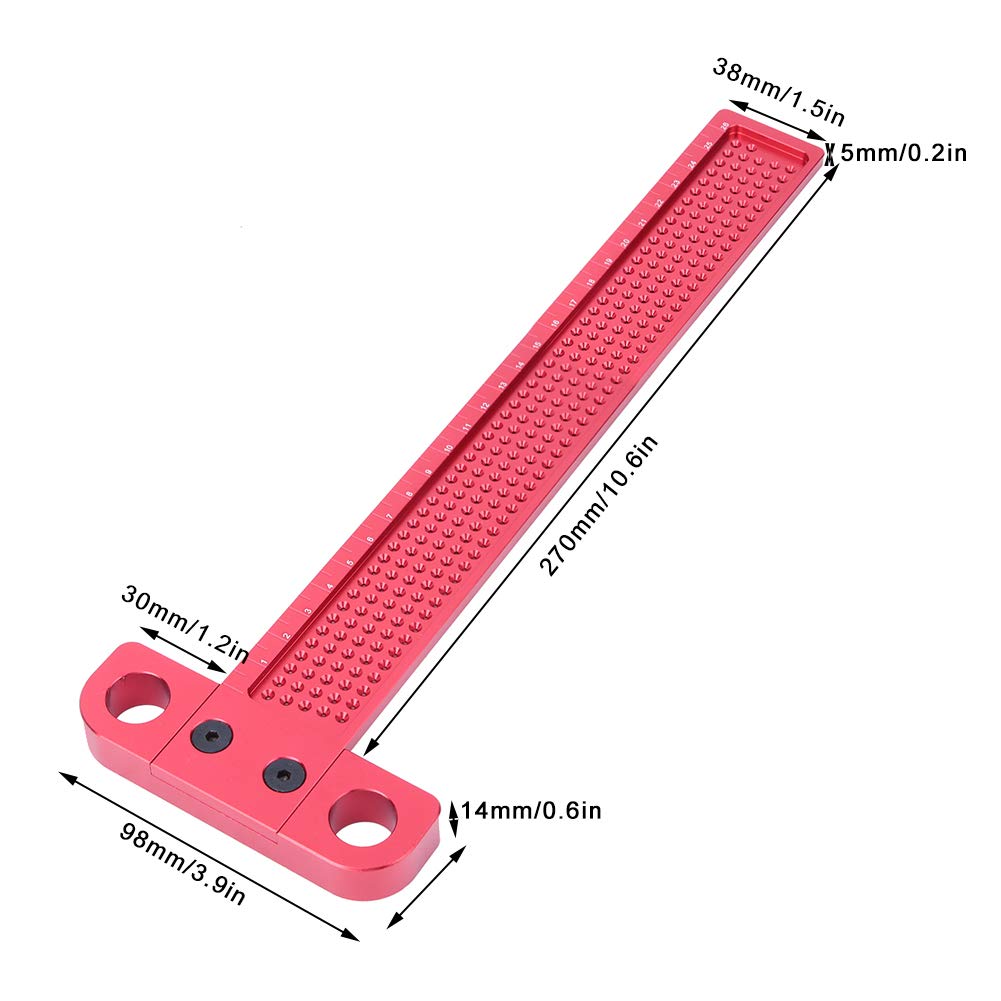 Scribing Gauge High Precision Scriber Ruler Easy Hole Marking