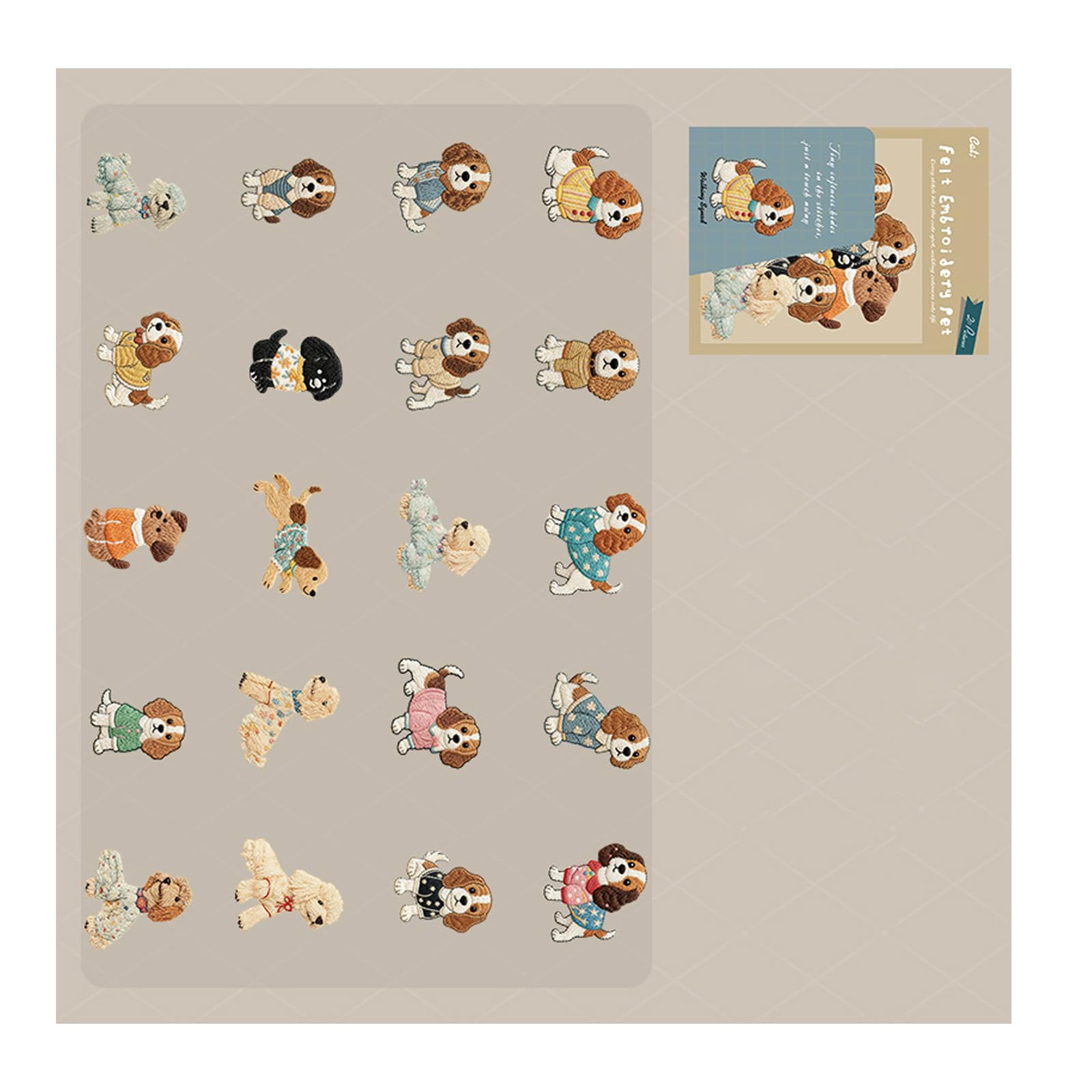 Creative Kitten Stickers Bulk 20pcs Stick Decoration, Perfect for Kids Classroom Decoration, Puppy Theme, Adorable Haunted Kitten Theme Stickers, School Puppy Safe Removable Wall Decals