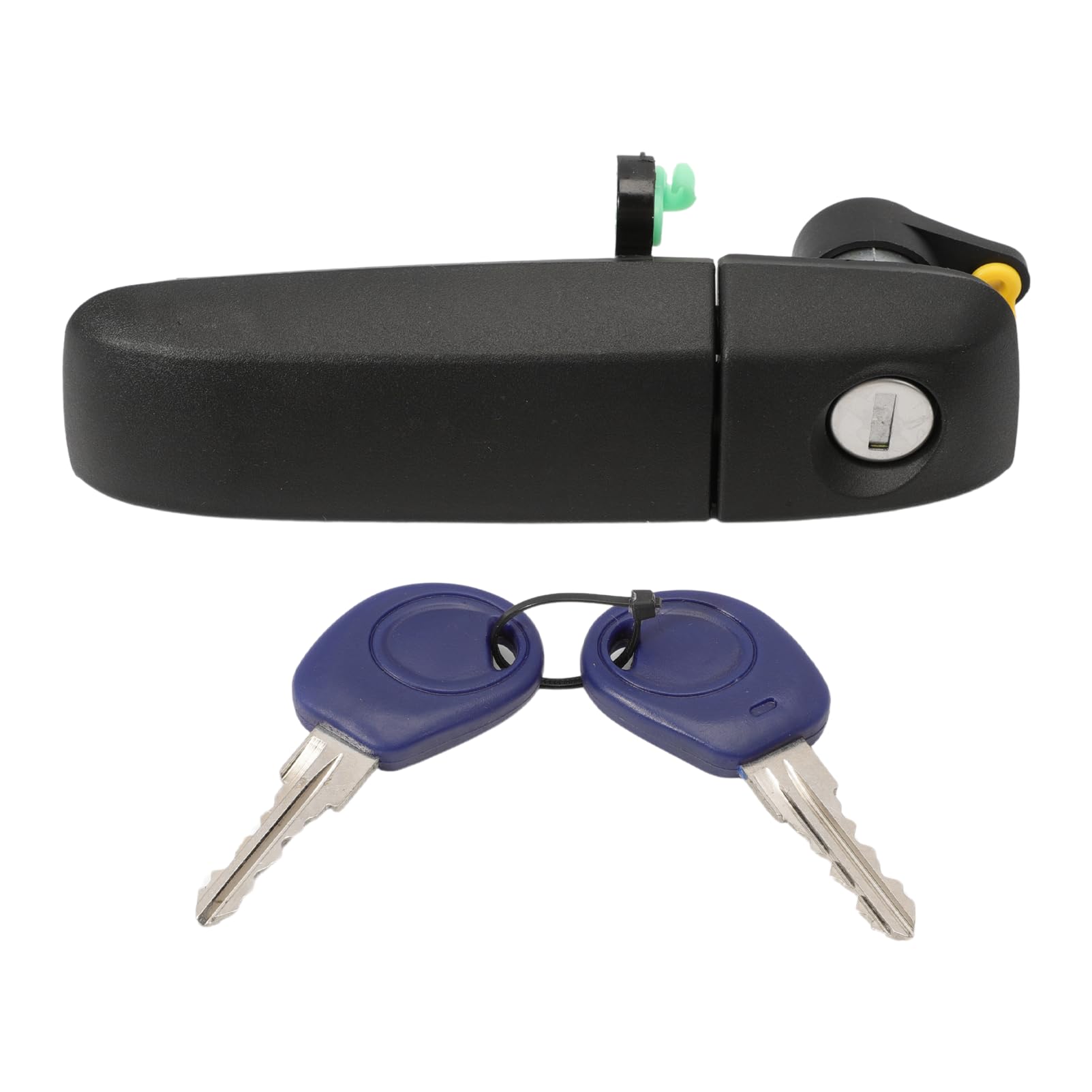 KASturbo Maniglia esterna sinistra con serratura per Panda 169, maniglia per porta esterna, sostituisce 735357271 735371236 350105011800, colore Nero
