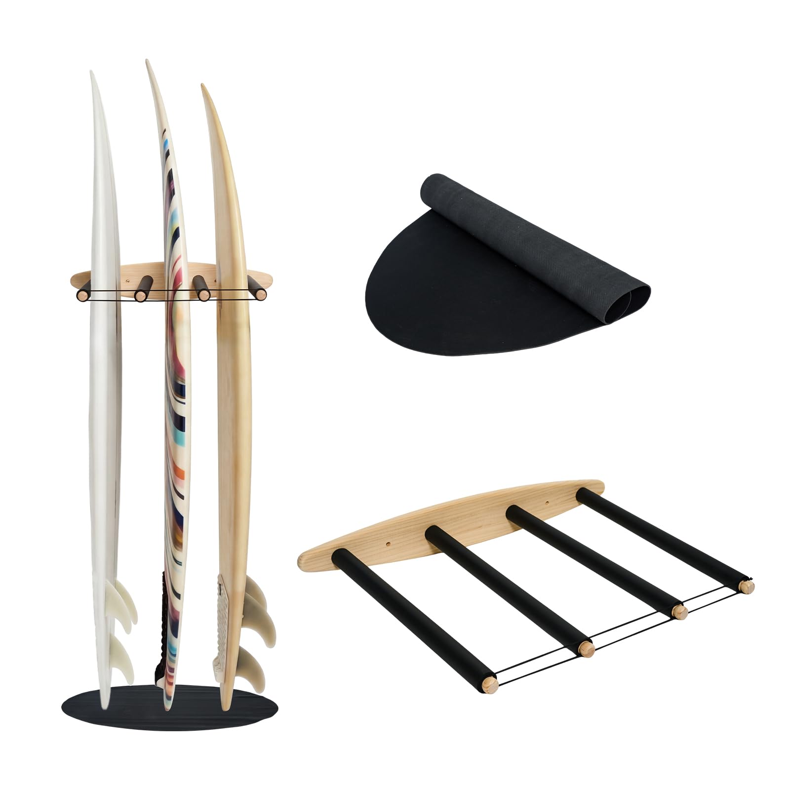 Amazon.com: Vertical Surfboard Rack for Wall Mount - 4 Arm