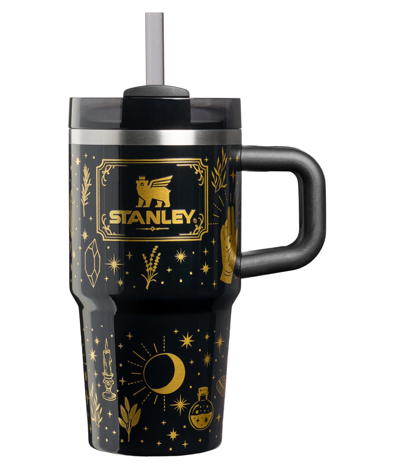 STANLEY Quencher H2.0 Flow State Tumbler, 20 oz, Black Magic