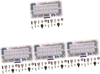 TEHAUX Computer Mounting 4 sets Motherboard Storage Standoffs Power with Case Assortment Screws Gasket Drive Countersunk Fan Mounting Graphics Kit for Hard Mounting Screw