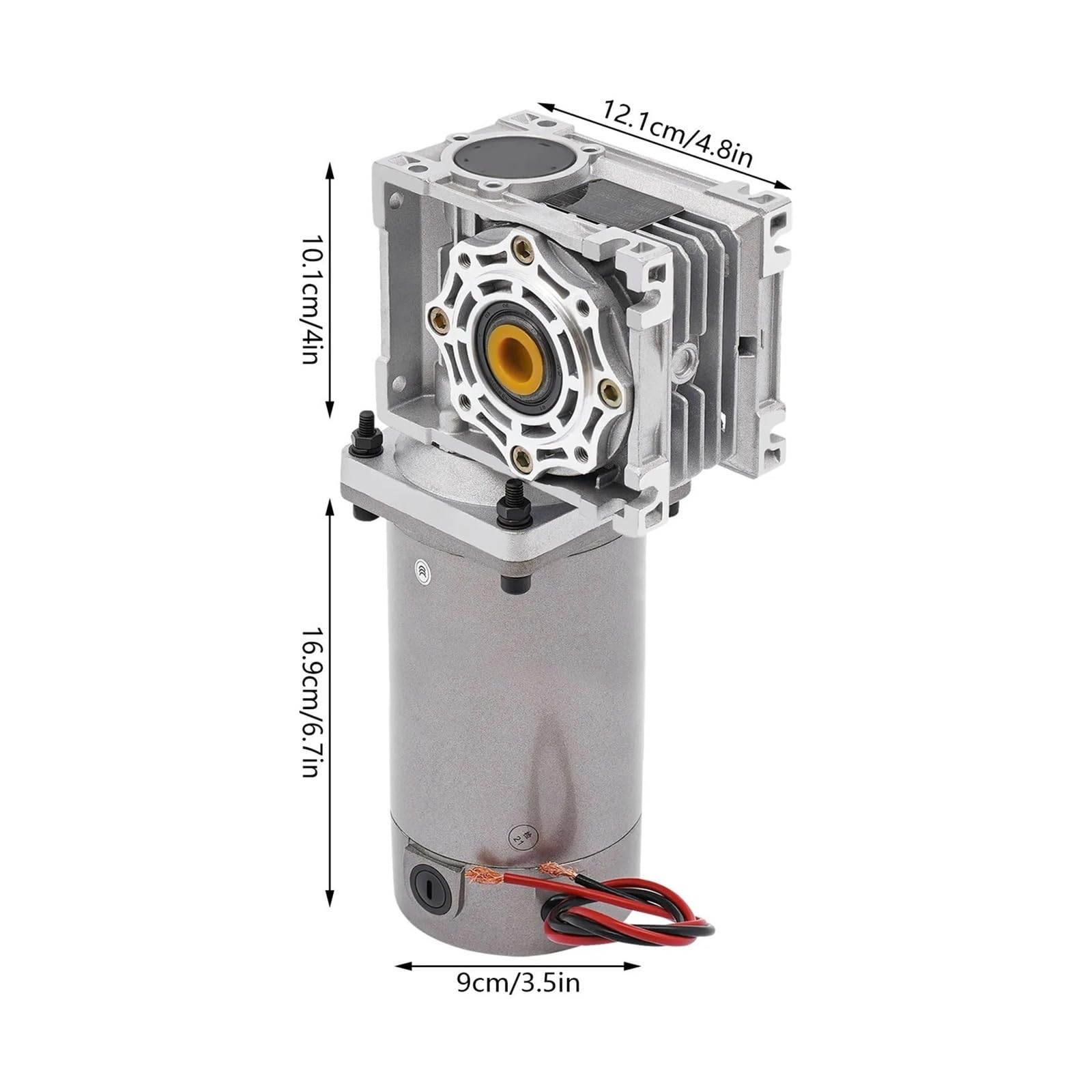 Motoriduttore portatile RV040 da 120 W, DC 12 V, 1800 giri/min, riduttore di velocità a vite senza fine ad alta coppia regolabile for uso industriale Trasmissione fluida