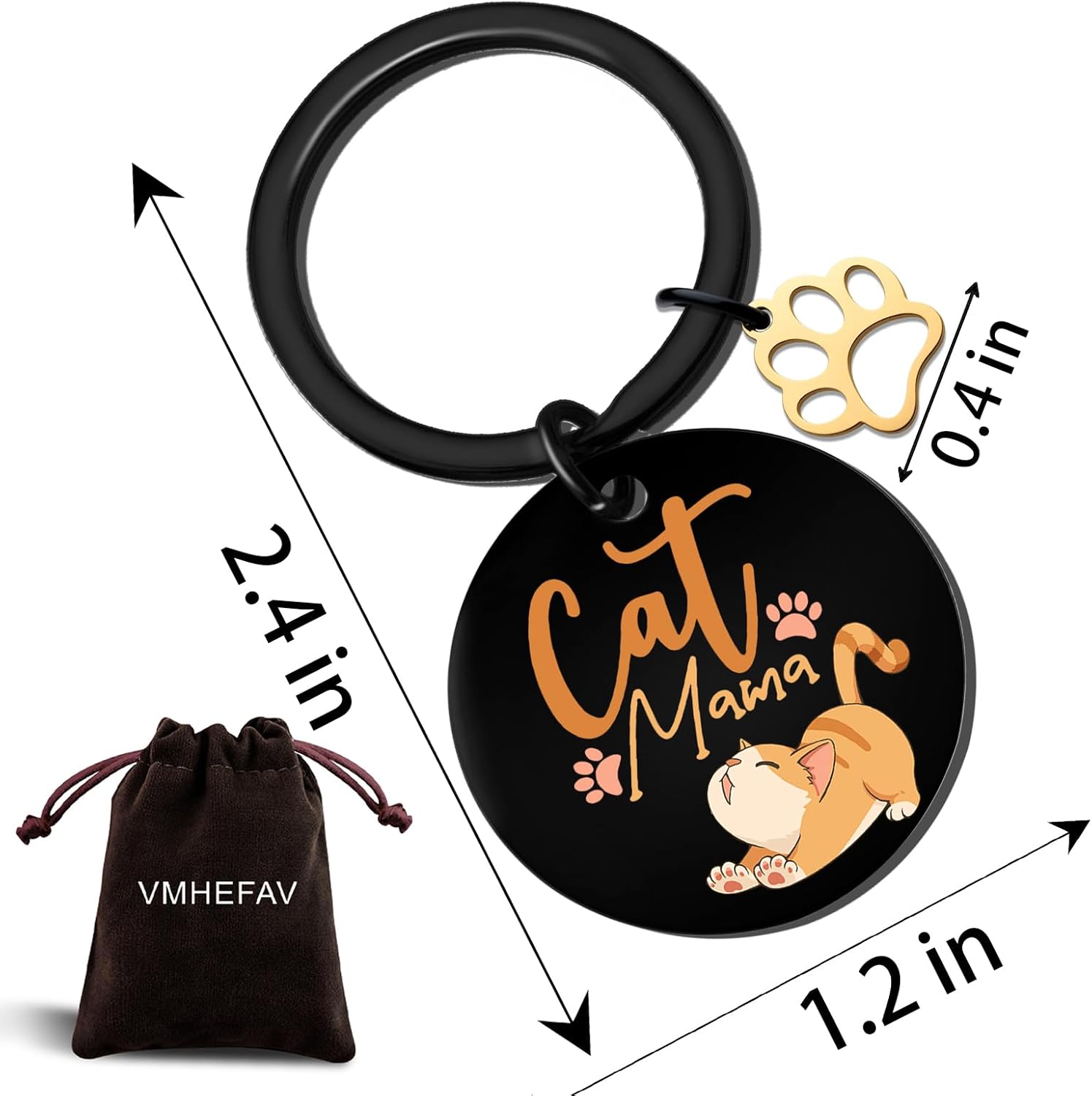 Orange Cat Keychain Gifts Best Cat Mom Gifts For Women Funny Cats Gift For Mothers Day Birthday Unique Cats Lovers Gifts For Cat Mom Owner Mama Cute Birthday Christmas Mother’s Day Gift For Cat Lovers - Image 7