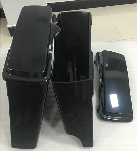 Miniatura 3 de ZXMT Alforjas rígidas extendidas 2 en 1 de 4 pulgadas para Harley Touring 1993-2013