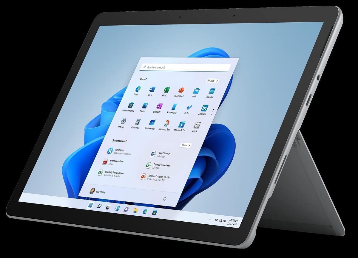 Microsoft Surface GO 3 - P/4GB/64GB Tablet 10.5", 4 GB RAM, 64 GB SSD, Intel Pentium Gold 6500Y, Windows 11 Home in S mode, Platino