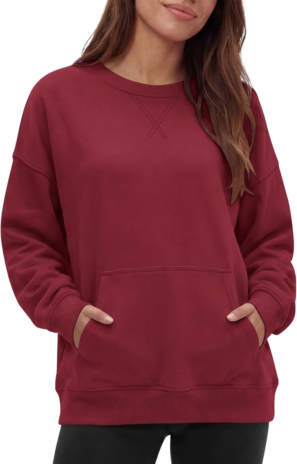 Gacaky Sweatshirt for Women Oversized Casual Crewneck Sweaters Hoodies Comfy Fall Pullover Tops Fashion Outfits Clothes