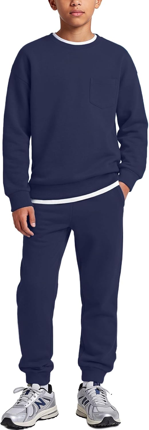 Arshiner Boys Clothes 2 Piece Fashion Fall Outfits Oversize Sweatsuit Sets