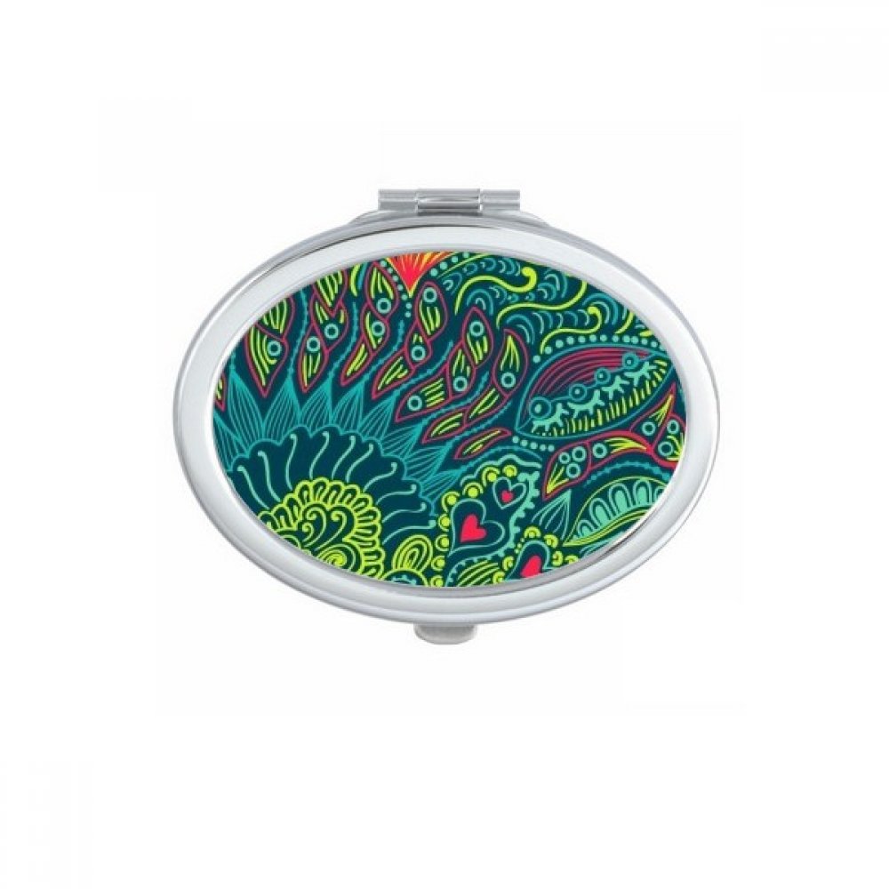 Miroir compact ovale Océan étranger pour corriger votre maquillage n'importe où sans encombrement