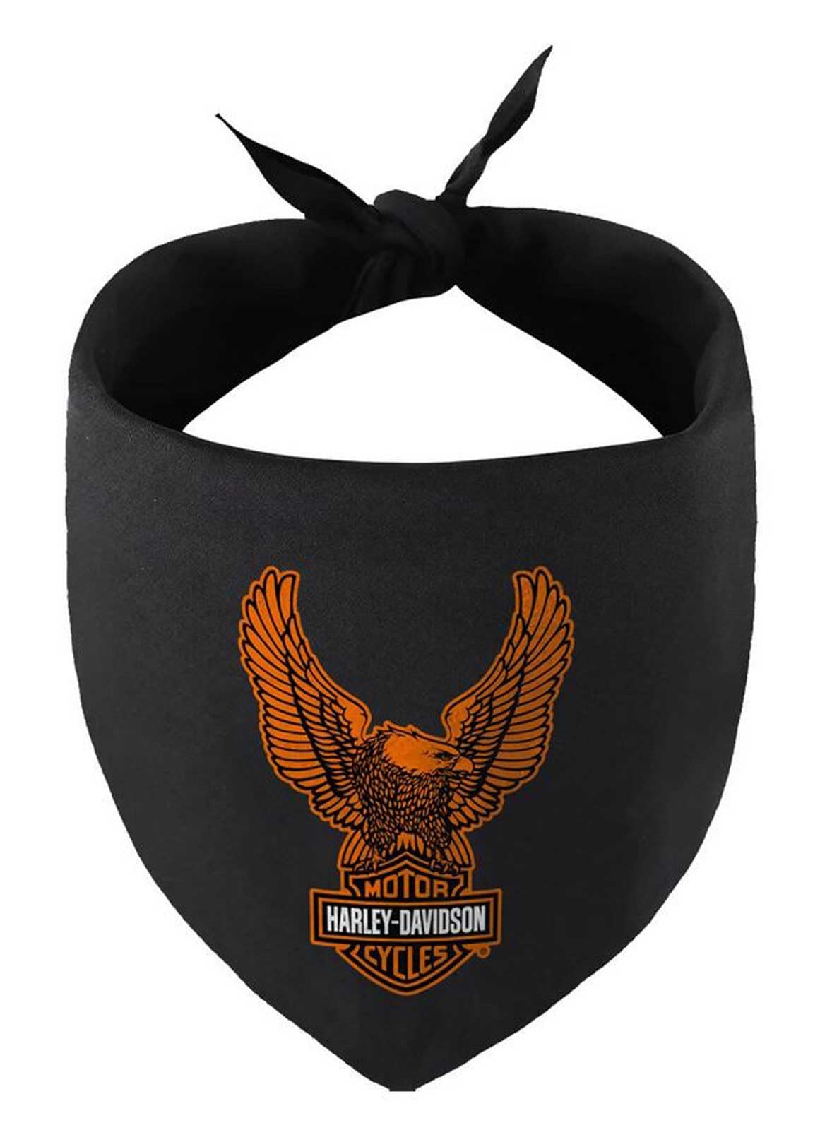 Harley-Davidson Bar & Shield Eagle Pet Tie Bandana - Large/X-Large, Black
