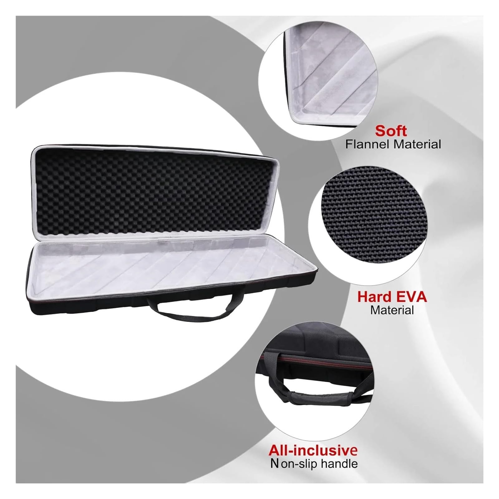 Borsa per Tastiera Custodia for controller for tastiera MIDI, borsa protettiva da viaggio for custodia rigida Solo for