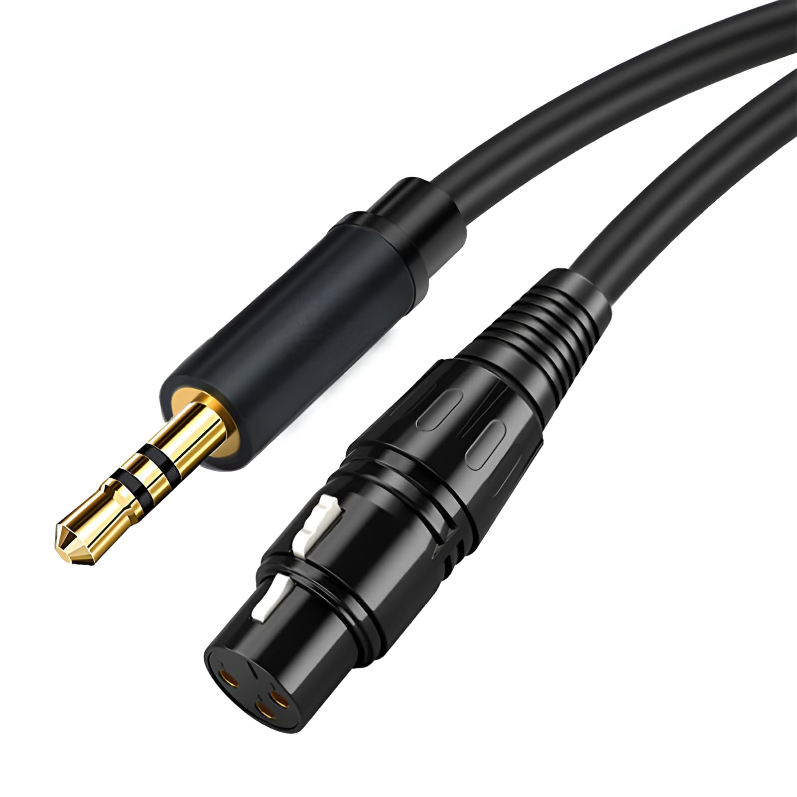 [ Not for Mic/Not 4 pole ] 3.5MM Stereo Male - XLR Female Cable (1.5 Meter), 3-Pin XLR Female to 3.5mm TRS Male Balanced Stereo Cable, PVC Cable-image-29