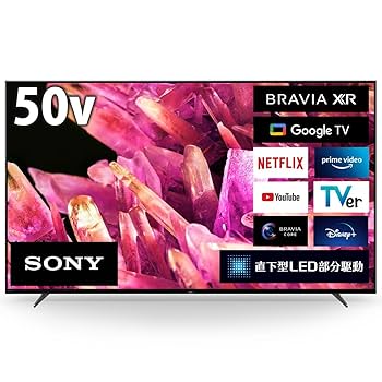 SONY　BRAVIA　XRJ-50X-90J 4K 50インチ Amazon.co.jp: ソニー 50V型 4K 液晶 倍速 XRJ-50X90K ブラビア
