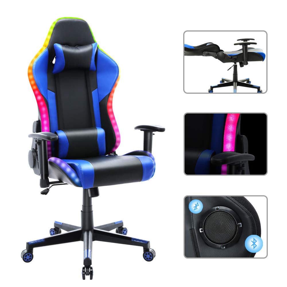 Buy Gaming Chair with Speakers Video Game Chair with RGB Light