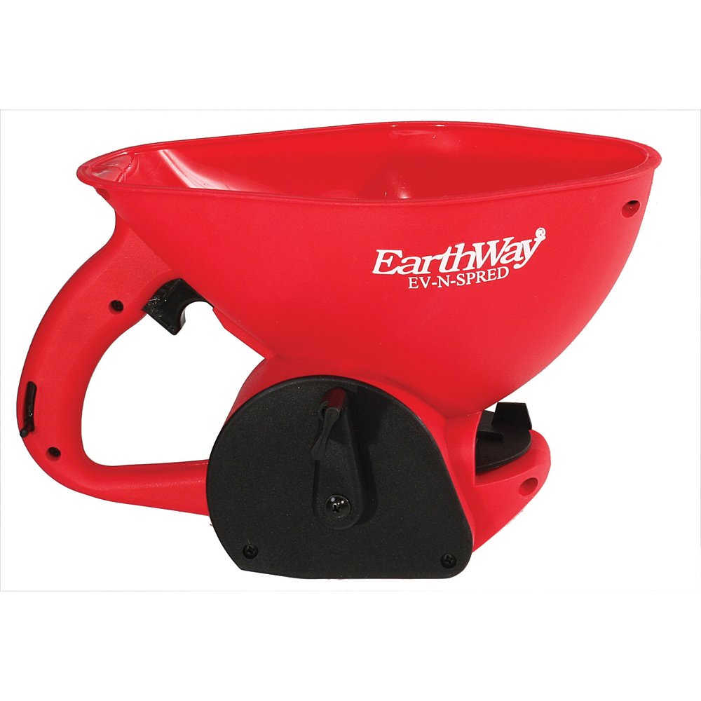 EarthWay3400 Ergonomic Hand-Held Broadcast Spreader, Garden Seeder, Salt Spreader - 197882