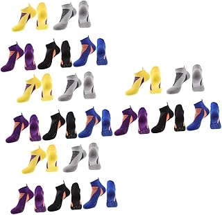 Adorainbow 20 Pares De Meias De Corrida Meias Femininas Meias De Corte Baixo Para Homens Meias De Corrida Masculinas Sapato Meias Forro Invisíveis Antiderrapantes Meias Esportivas