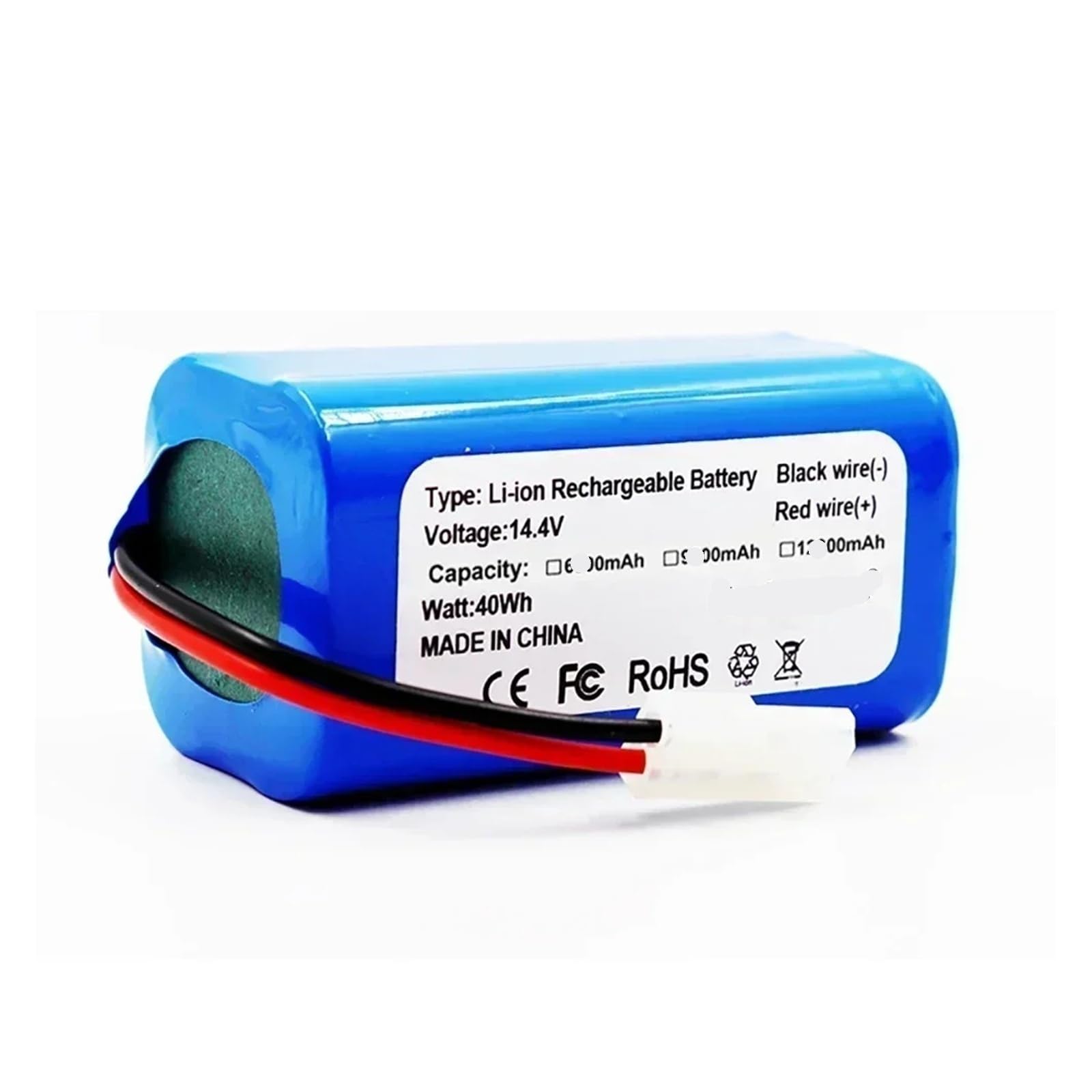 ZIOAMWBHZ Robotic Vacuum Cleaner Replacement Batteries，Compatible For Xiaomi，H18650CH-4S1P G1 SKV4136GL MJSTG1，Robotic Vacuum Cleaner Replacement Batteries Part(XTG-2600mAh)