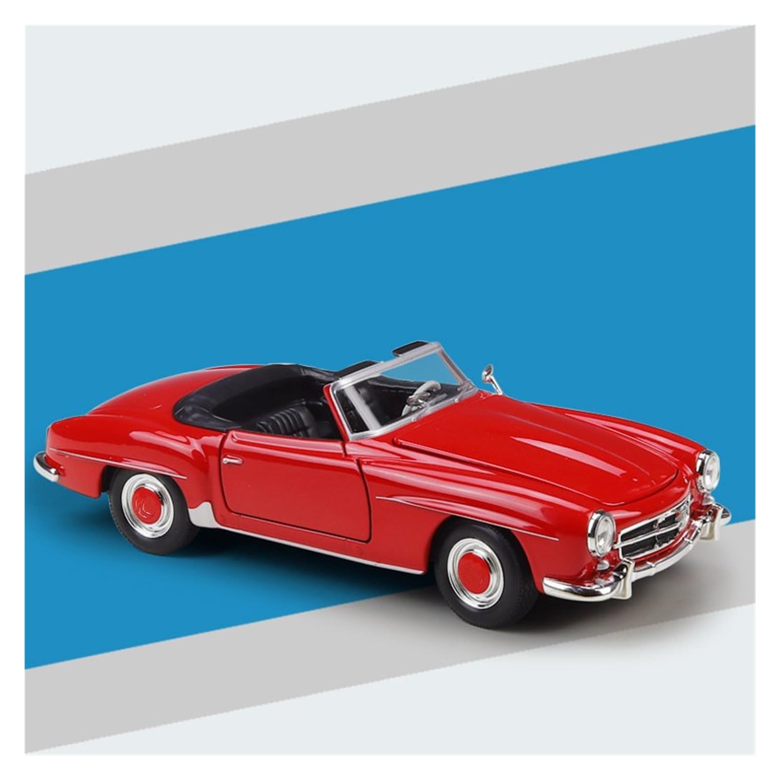 Btwodian Scale Model Car 1:24 For Benz 190SL 1955 Alloy Car Model Diecasts Metal Vehicles Desk Decoration