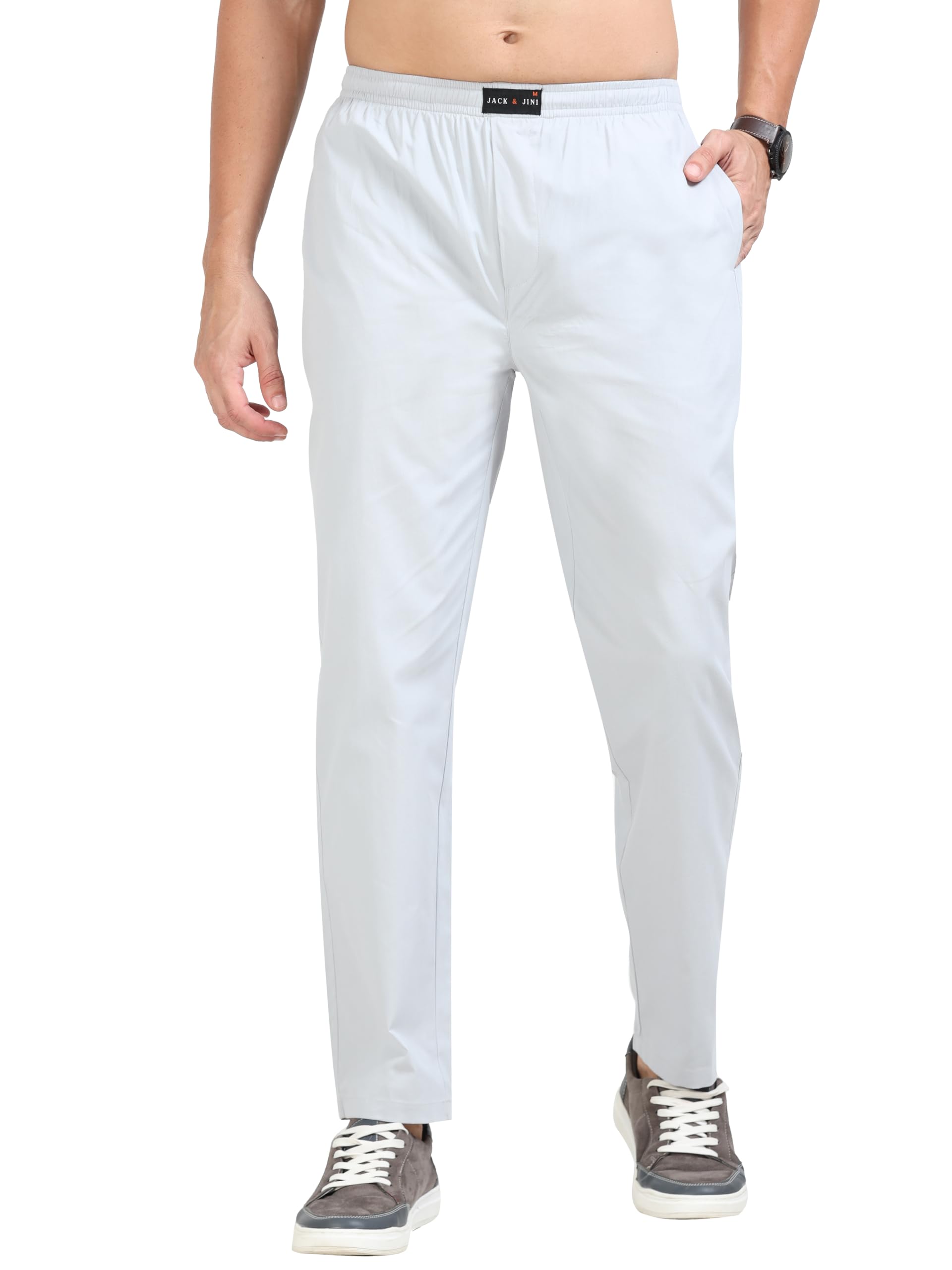 Regular Fit Men's Cotton Pyjama, Casual Style with Dual Pockets. Cool and Breathable Pajama for Summer