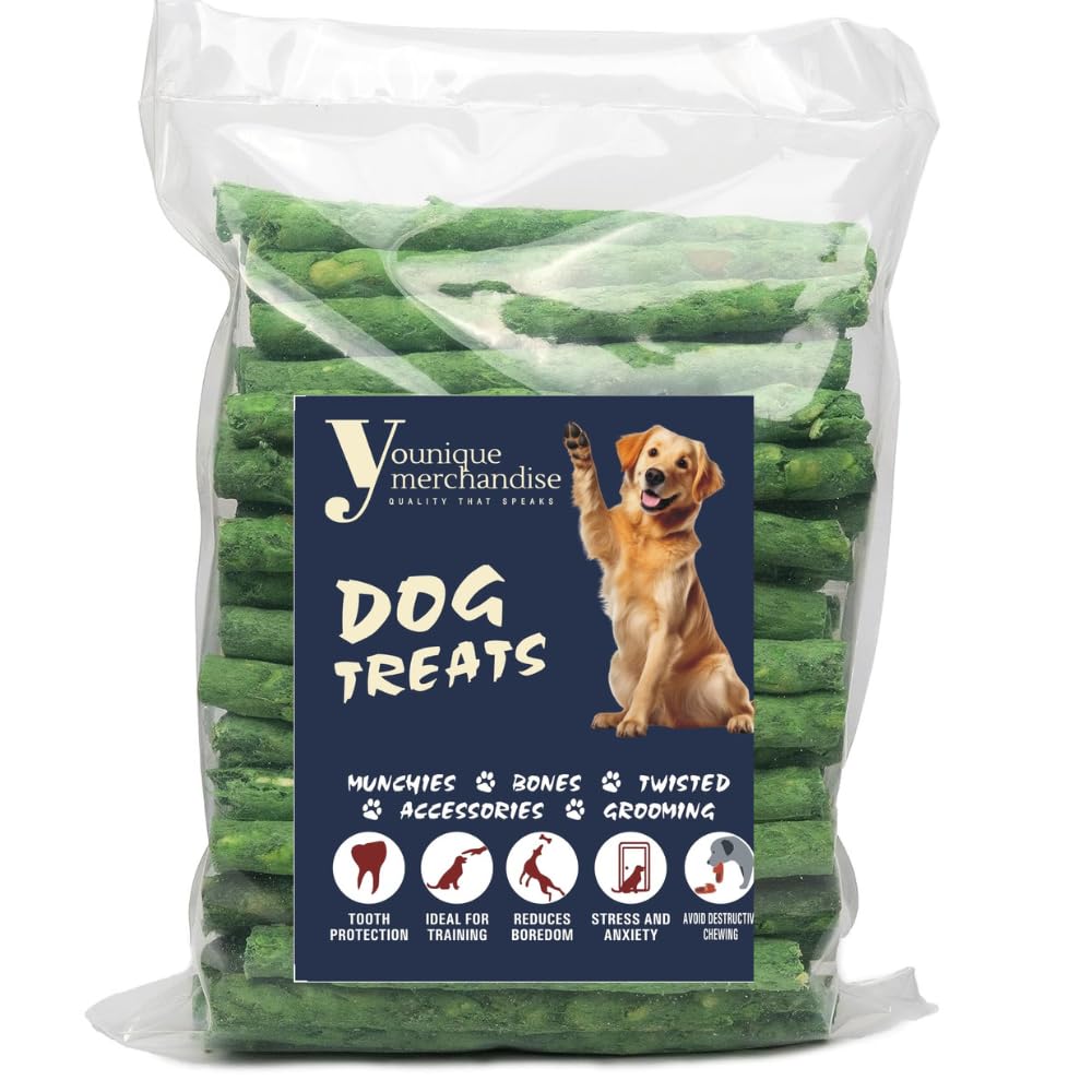 YOUNIQUE MERCHANDISE Vegetable Flavor Dog Chew Stick | Munchy Sticks for Dogs | Protein Chew Sticks for Dogs | Dog Treat | Dental Sticks for Dogs | Long-Lasting Chews | Dog Treats (0.5 KG) (B08M8ZPQLP) Amazon Price History, Amazon Price Tracker