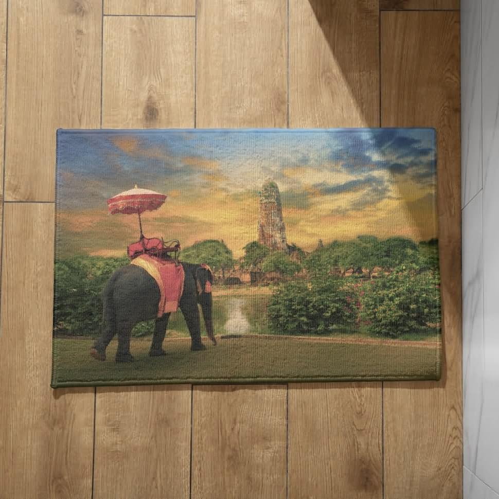 Tapis d'entrée extra fin CEVAN absorbant et antidérapant pour sécuriser votre porte