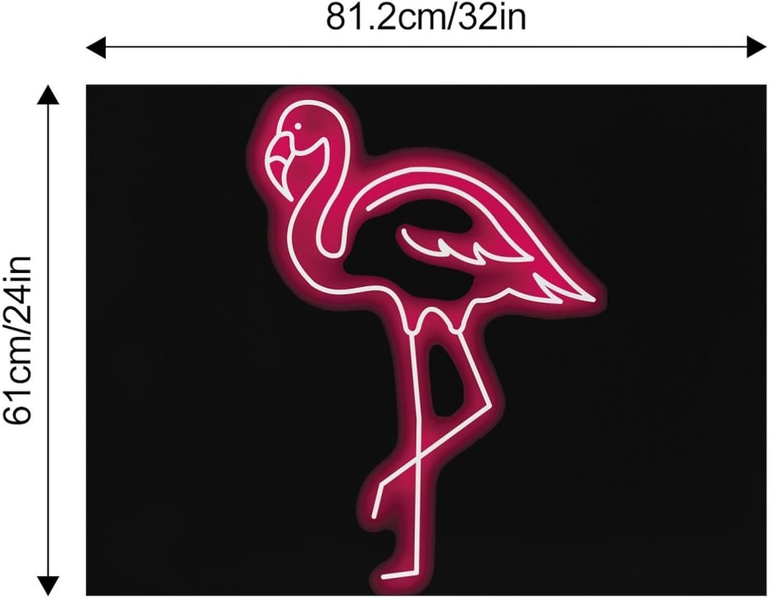 Flamingos Neon Pet Feeding Mat Dog Cat Food Placemats for Water Bowl Non Slip