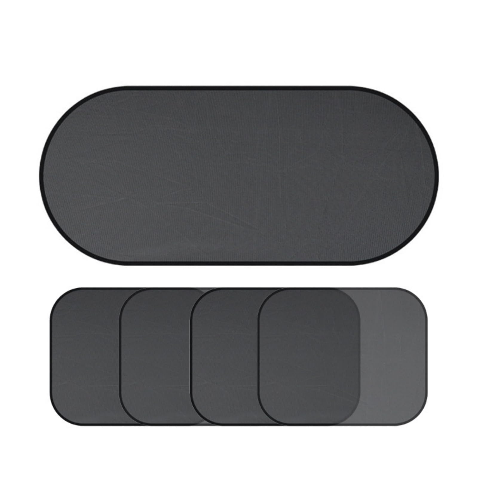 RMWFRFGFU Car Side Window Sun Shade, for Jeep Wrangler JK JKU 2007-2017 Magnetic Car Window Sunshade for UV Protection,Breathable Mesh Car Window Cover,A