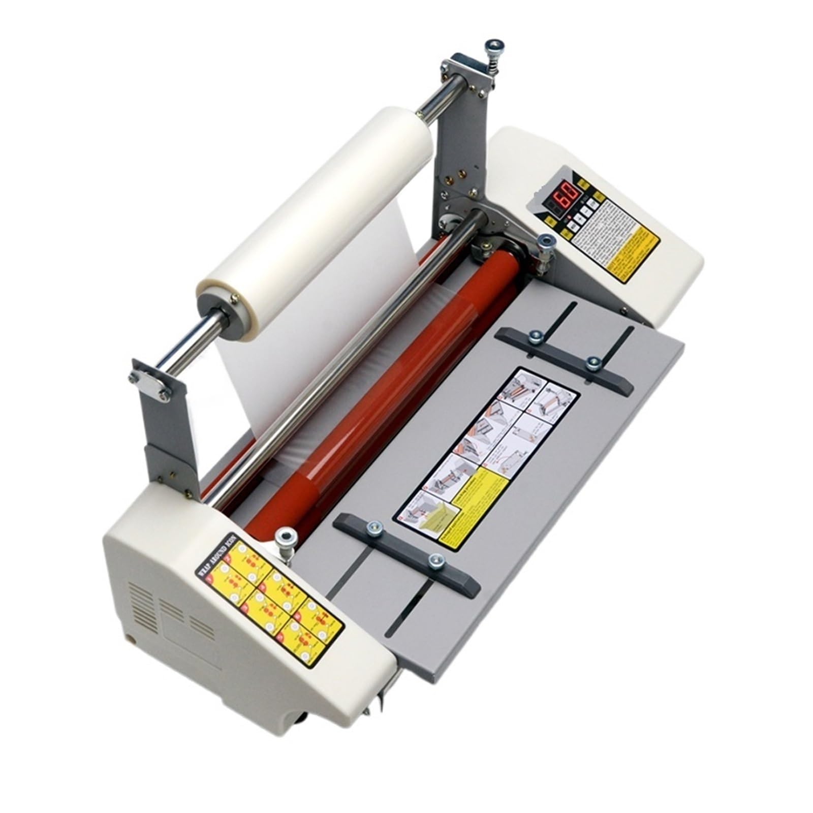 Macchina laminazione a caldo e a freddo, pellicola per foto, plastificatrice 1,1 m/minuto, uso commerciale