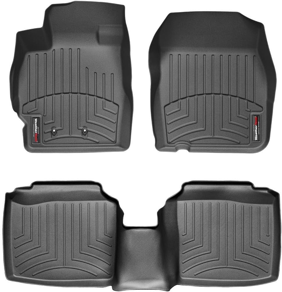 WeatherTech Custom Fit FloorLiners for Scion tC - 1st & 2nd Row (44247-1-2), Black