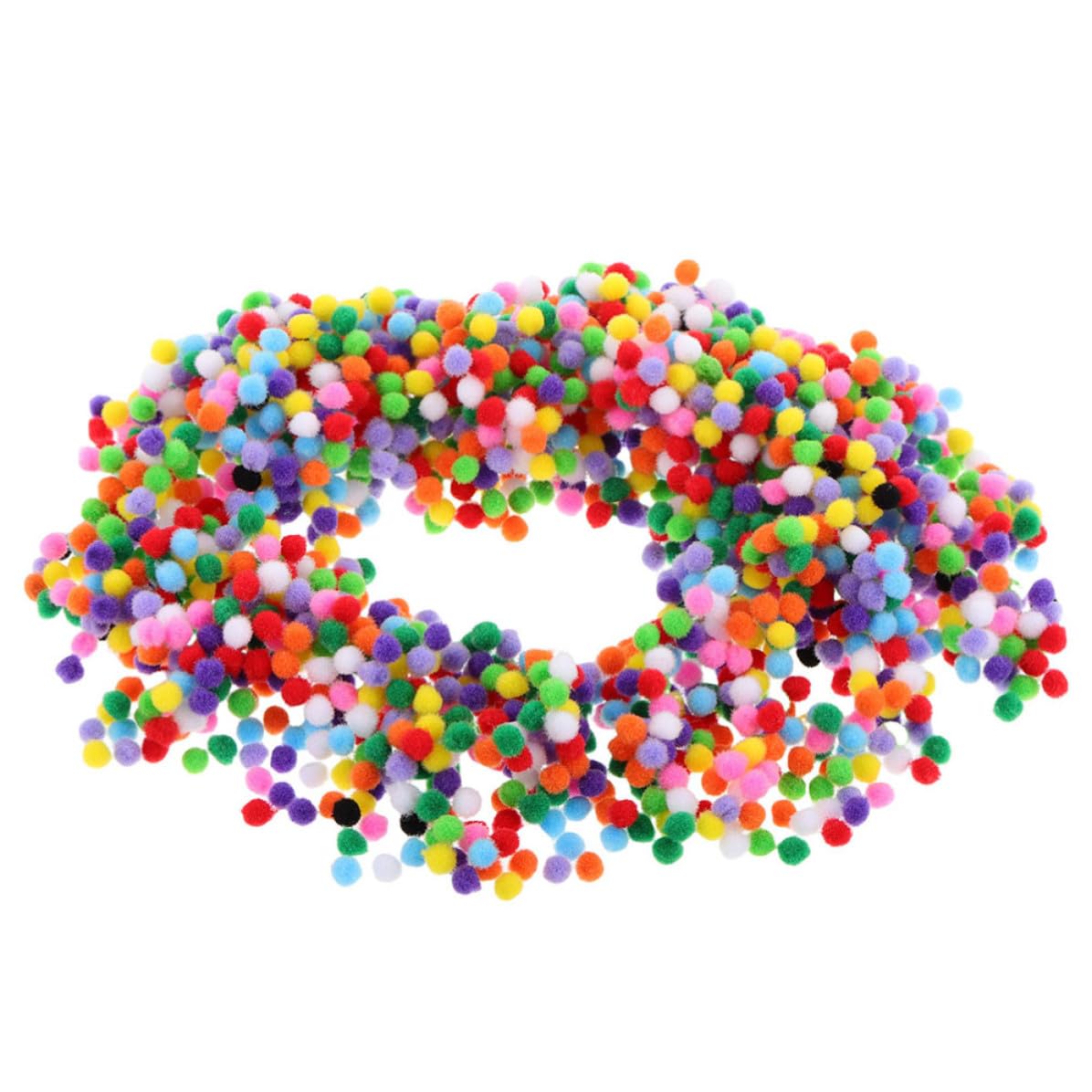 Bolas de pompones para proyectos de arte escolar y diseños creativos tridimensionales 8