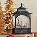 Raz Imports Town Scene Black Musical Lighted Water Lantern Figurine 11 Inch