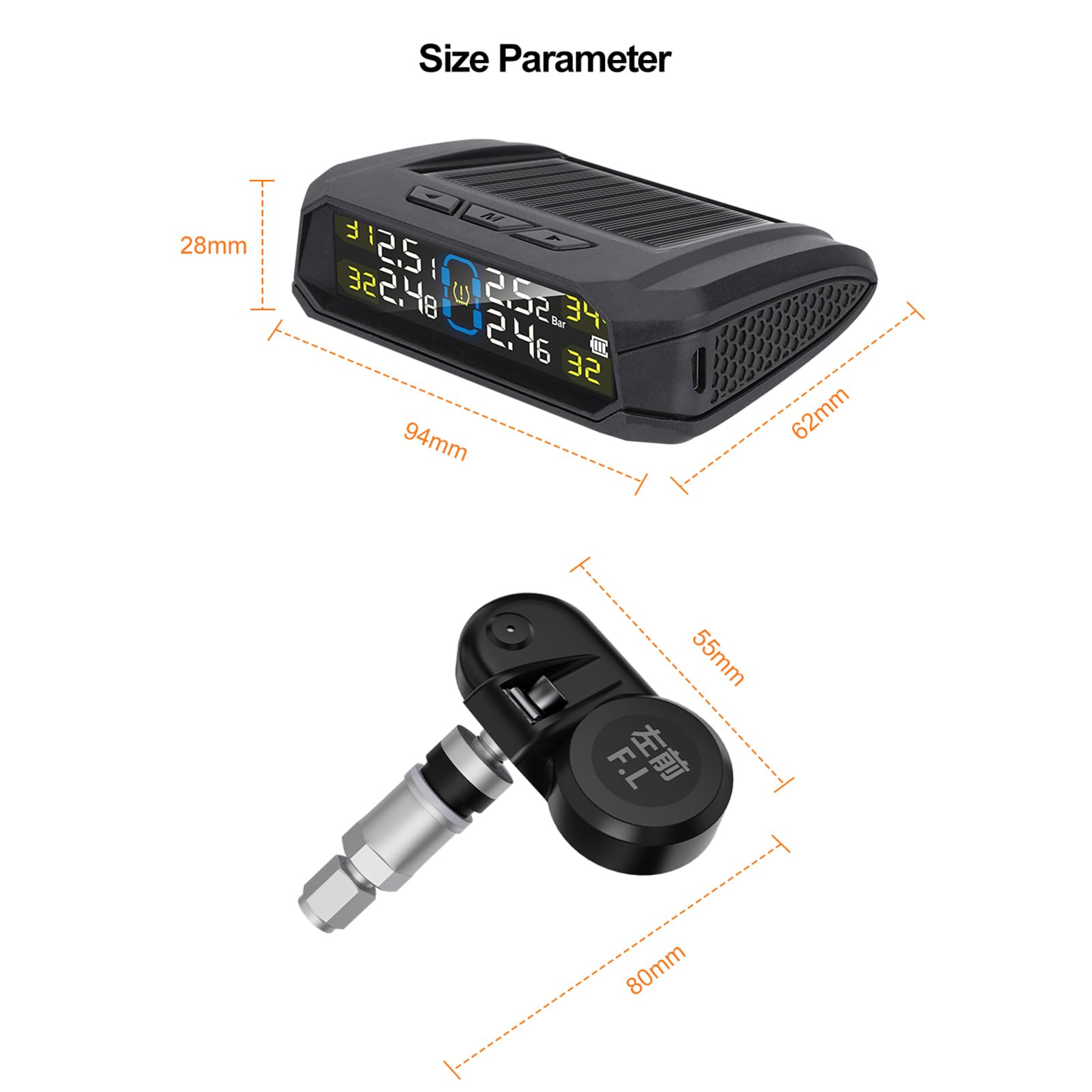Tire Pressure Monitoring System [2/4 Wheel Switch] Tpms Sensors Set Of