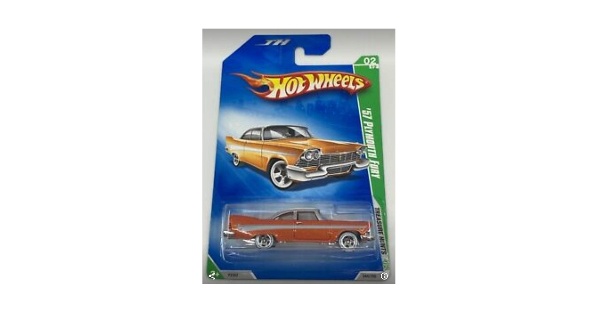 Amazon.com: 2009 Hot Wheels Treasure Hunts, 1957 Plymouth