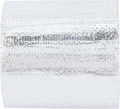 Car Heat Shield Wrap Tape 5cm * 5m Aluminum Foil Adhesive Reflective, Fireproof, Insulation, Sound Absorption, Anti Corrosive, Lightweight, With Aluminum Foil Surface Treatment, (Silver